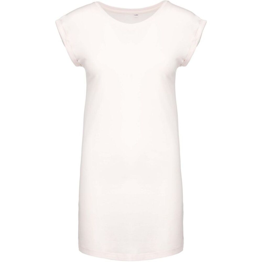 Kariban Womens/Ladies T-Shirt Dress / Off White